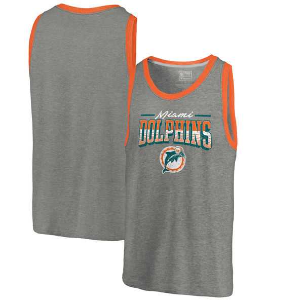 Miami Dolphins NFL Pro Line by Fanatics Branded Throwback Collection Season Ticket Tri-Blend Tank Top - Heathered Gray,We sell and wholesale Miami Dolphins NFL Pro Line by Fanatics Branded Throwback Collection Season Ticket Tri-Blend Tank Top - Heathered Gray on line form chian!